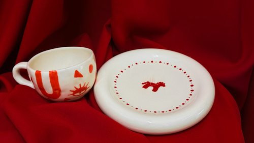 Расписная тарелка фото 1